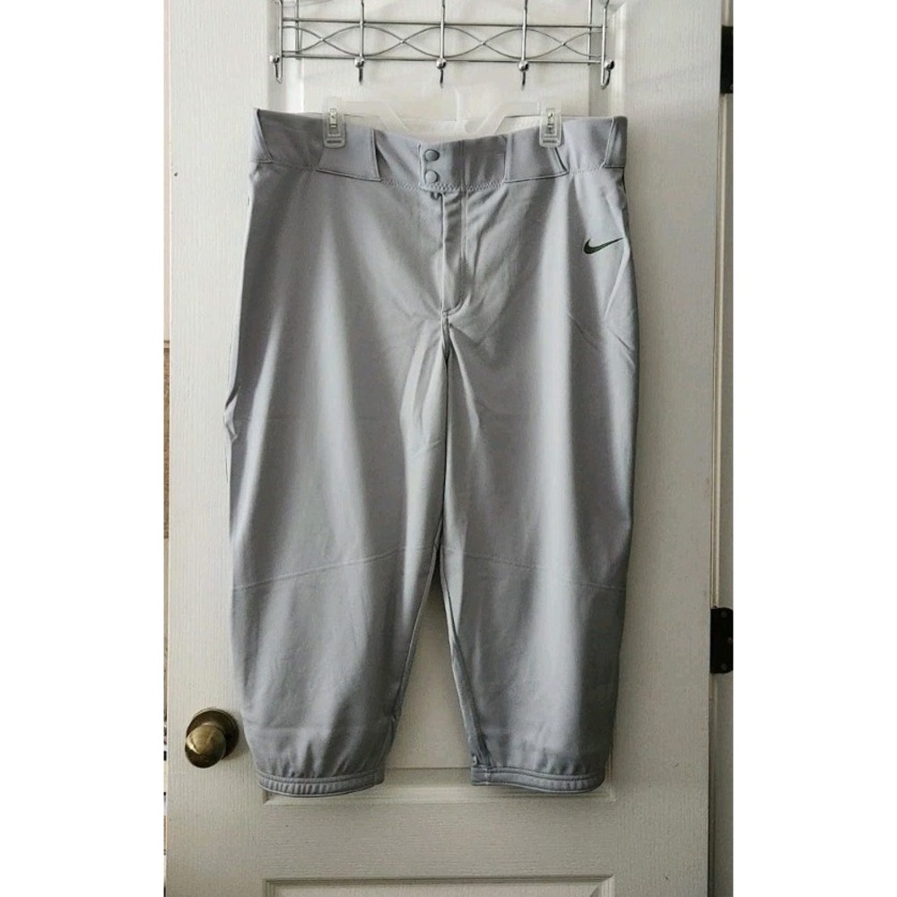 Nike Dr-Fit Team Engineered Men's Baseball Pants Grey XXL Swoosh Logo NEW